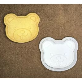 Emporte-pièce ours - Plastique - Blanc