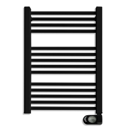 SÈCHE SERVIETTES ÉLECTRIQUE AVEC THERMOSTAT 500W 785*505 NOIR HJM-500W785505