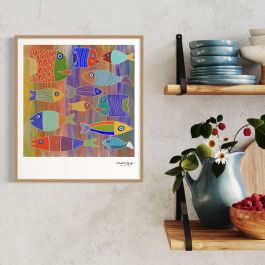 Nostalgia Tableau Mural Cadre Naturel 48x55 cm By Mary.j.