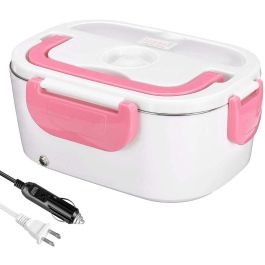 Boîte à déjeuner chauffante pour aliments - boîte à déjeuner chauffante électrique - Rose