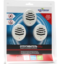 Anti nuiseurs a ultrasons 45M² - Anti souris et Insectes rampants - WK3523 WEITECH