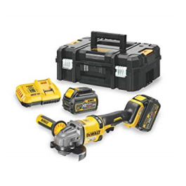 Meuleuse rechargeable DEWALT DCG414T2 - 125 mm 54 V 6 Ah 2 batteries + chargeur rapide garantie 3 ans
