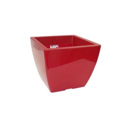 Pot Linéa carré Bordeau 27x27x22 cm VIOMES