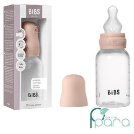 Bibs Biberon Latex 150ml Débit Lent Blush - Bibs