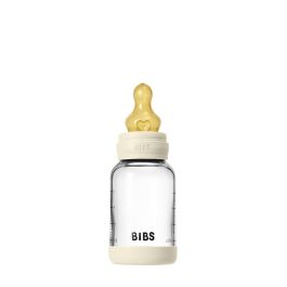 Bibron en Verre 120ml Slow Flow Ivory - Bibs - Biberon Bébé