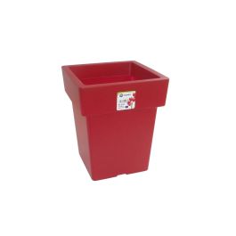 Pot Linéa carré bordeau 27x27x34 cm VIOMES