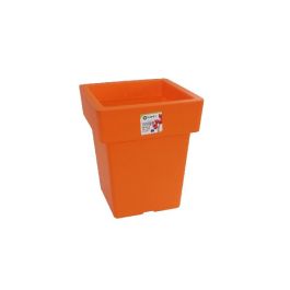 Pot Linéa carré Orange 27x27x34 cm VIOMES