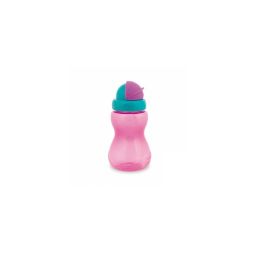 Tasse Sport Rose avec Paille 270 ml - Canpol - Ergonomique