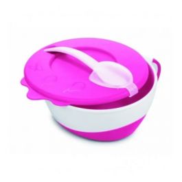Bol Bébé Bleu + Cuillère Canpol - Repas Faciles Enfant