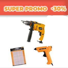Pack bricolage perceuse, pistolet et bâton - HOTECHE