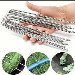 25Piquets de jardin - acier - H x l (10 x4)cm