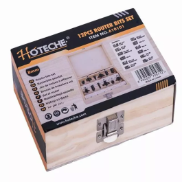 Coffret 12 fraise défonceuse Tig HOTECHE-Tig 8mm