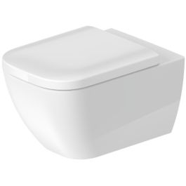 Cuvette suspendue DURAVIT Happy D.2 36,5 x 54 cm – Blanc avec abattant