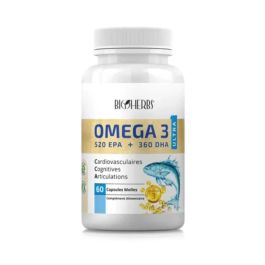 Bioherbs Oméga-3 - Soutien Cardiovasculaire - 60 Gélules
