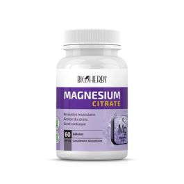 Bioherbs Magnésium Citrate Boîte de 60 - Tonus & Vitalité