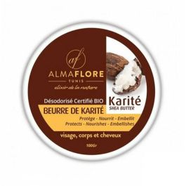 Beurre de Karité Désodorisé Almaflore 100g - Hydratation Corps