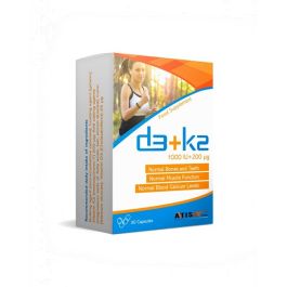 Vitamine D3+K2 30 Comprimés - Os, Immunité