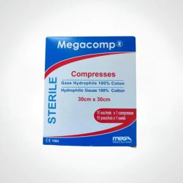 Compresses Stériles MegaComp 20x20 - Premiers Secours