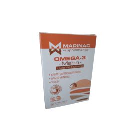 Marinac Oméga 3 Marin - Santé Cardiovasculaire - 30 Gélules