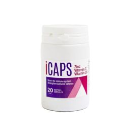 Icaps Zinc + Vitamine C + Vitamine D - Boîte de 20