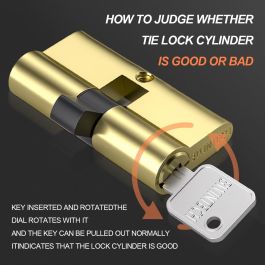 serrure pour porte JUSTER- cylindre de porte - 70mm - JUSTER