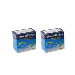 Bandelettes de Test Glycémique On Call+ - Boîte de 100