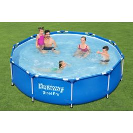 Piscine Hors Sol Bestway Steel Pro Max Ronde D 305 x 76 cm + Filtre à Cartouche