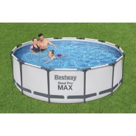 Piscine Hors Sol Bestway Steel Pro Max Ronde D 366 x 100 cm + Filtre à Cartouche