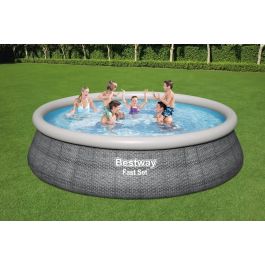 Piscine hors sol Fast Set ronde D 457 x 107 cm + pompe de filtration + échelle
