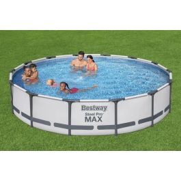 Piscine Hors Sol Bestway Steel Pro Max Ronde D 427 x 84 cm + Filtre à Cartouche
