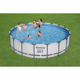 Piscine Hors Sol Bestway Steel Pro Max Ronde D 549 x 122 cm + Filtre à Cartouche