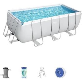 Piscine hors sol Power Steel rectangulaire 412 x 201 x 122 cm + filtre à cartouche
