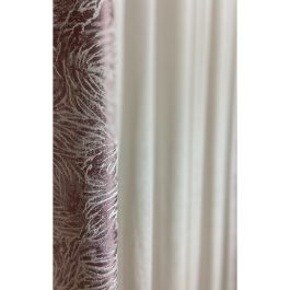 Rideau 5m parme et beige L: 5M H:2M80 - Boudart