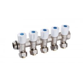 COLLECTEUR INCLINE 3/4" BLEU 5 VOIES  SOPAL