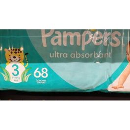 Pampers Couches Jumbo Pack Taille 3 (6-10 kg) - Boîte 68