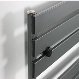 SÈCHE SERVIETTE 80/50 ALUMINIUM CHROME RETTANGLO-8050CHRRTT