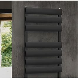 SÈCHE SERVIETTE 80/50 ALUMINIUM NOIR MEZZALUNA-8050NRMEZ