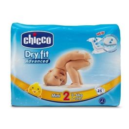 Couches Mini Chicco 3-6 kg (x25) - Protection Bébé