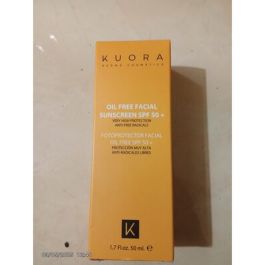 Crème Solaire Visage Oil Free SPF 50+ - Kuora - Protection Haute