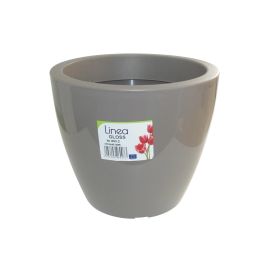 Pot linéa gloss taupe D30xh25cm VIOMES