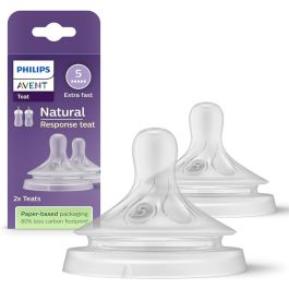 Avent Tétines Natural 6 mois et + x2 - Débit rapide