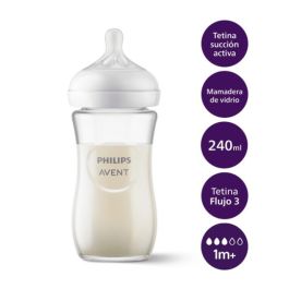 Biberon en Verre Natural 1 mois+ 240ml - Avent - Bébé
