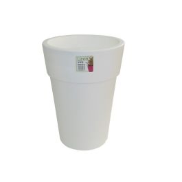 Pot Linéa haut blanc D25xh34cm VIOMES