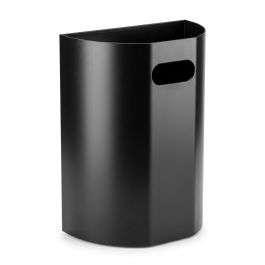 Poubelle murale demi-lune - Noire - 40 L
