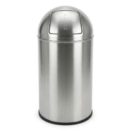 Poubelle push - Inox miroir - 40 L