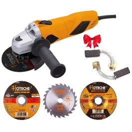 Pack HOTECHE: meuleuse P800401 125 mm 850 W + 3 disques tronçonnage acier/inox/bois