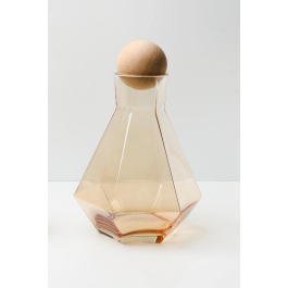 Bouteille d’eau - verre - Bouchon bois