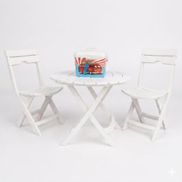Pack RUSPINA : Table + 2 chaises + Glacière 30L