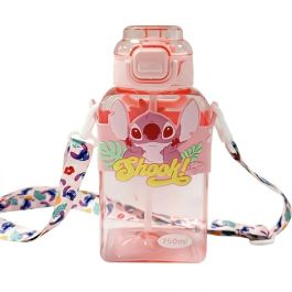 Gourde Stitch Enfant 750 ml PVC avec Bandoulière - Rose
