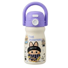 Gourde Isotherme Labubu 500 ml Inox 316 - Paille - Violet